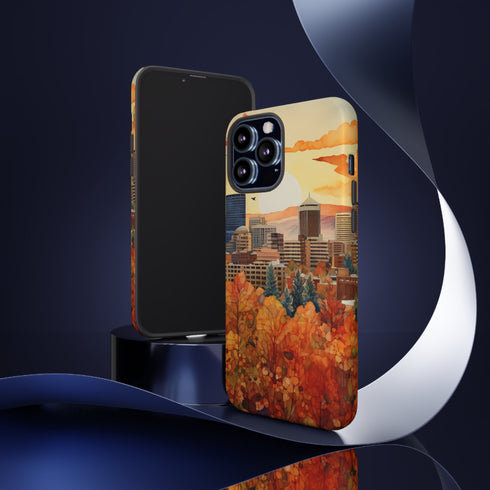 An Urban Autumn Overlook - Impact Resistant Phone Case